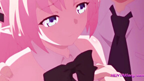 Sweet Kouhai Confesses & Gets Creampied Rough by Classmate in Club Fantasy