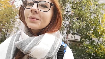 Walking with cum on my face