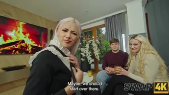 Blonde wife Veronica Leal enjoys a threesome with Charlie Dean