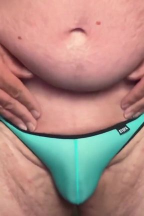 A Fun Aqua Jockstrap Play