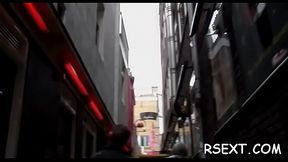 Horny old guy takes a trip in amsterdam'_s redlight district