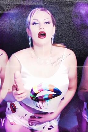 Get dumb for me and suck your first real dick!