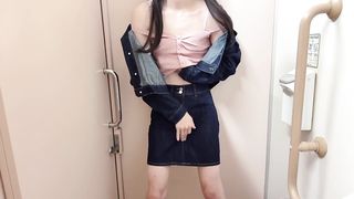 [Crossdressing] Japanese onanism with a bunch of orgasm in a ultra-cute uniform