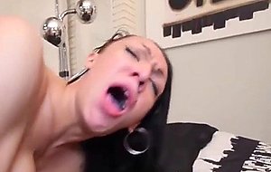 Busty shemale make dude cumming