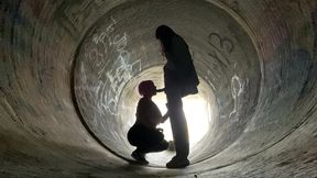 tunnel bbc blowjob