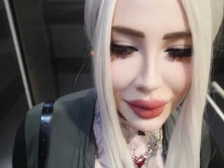 Hard drilled a stranger in the elevator, public sex with a neighbour in the abode