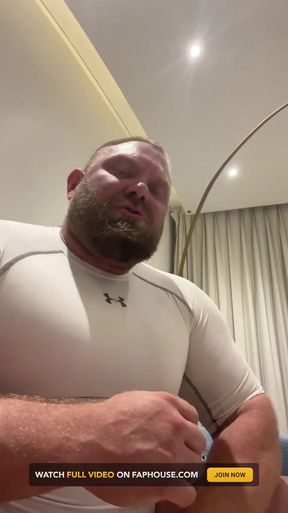 Jack Stacked Riding and Playing with His Big Dildo