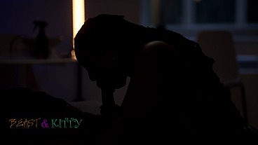 XXX: KittyLove candle wax and spreader bar play