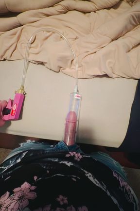 Pumping my 6.5 inch dick to 7.5 Inches!