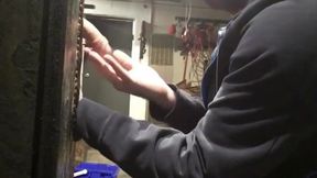 Amateur Gloryhole in My Private Garage