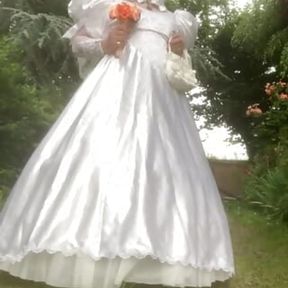 In third wedding dress