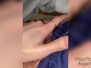 ASMR fingering wet hairy pussy close up