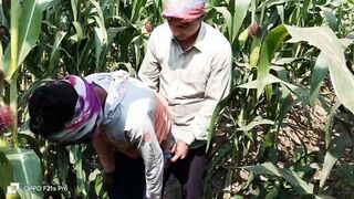 Indian Three way Homosexual - A farm laborer and a farmer who employs the laborer have fucky-fucky in a corn sphere - Homo Flick In Hindi voice