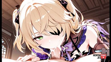 Fischl the Primal Empress cumming in Genshin Hentai 3D cosplay