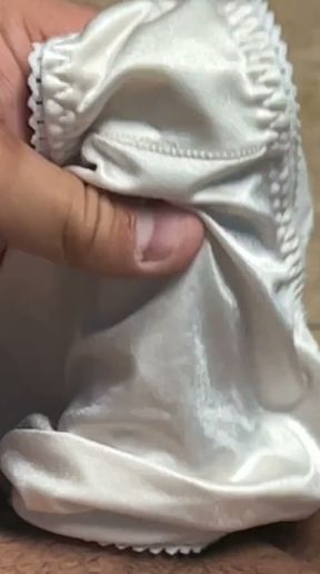 Cuming in mother inlaws sweaty pissy panties   Clip 1