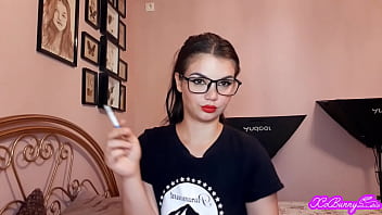 Sexy Romanian smoking in your face