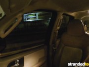 StrandedTeens - Blonde teen gets fucked in the back seat