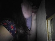 WIFE AND HUBBY VISITED A SEEDY GLORYHOLE AND WENT HOME TO FINISH!