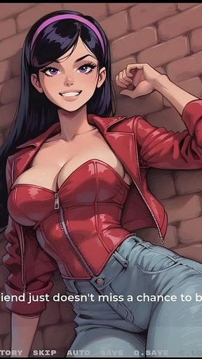 My New Girlfriend [ Taboo Hentai Game ] Ep.23 Caught Giving a Handjob in the Back Alley!