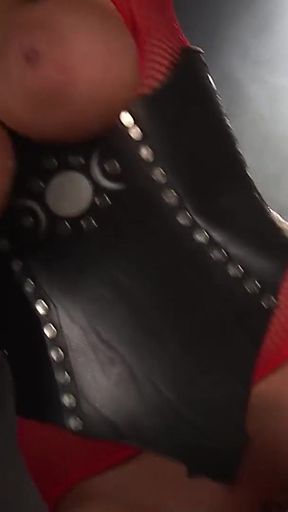 Powerful moment from &quot;Femdom Sex in Latex with Big Dick Slave by MILF Dominatrix Jasmine Black&quot;