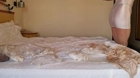 sissy slut michelle in a new lingerie preparing before a date in a hotel of turkish bodrum