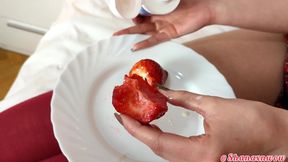 Strawberries with Shana Food Fetish