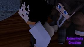 Wild Sex In The Office With My Boss - Minecraft Gay Sex Mod Animation
