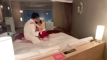 個人撮影Christmas. 夜景見露天風呂付甘中出SEX/Japanese amateur hentai