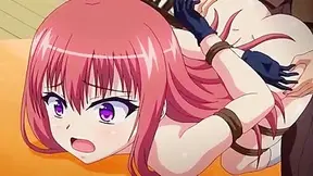 Busty Crimson-Haired Student Bound Disciplined by Strict Sensei in Steamy Hentai