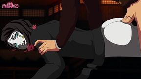 Rengoku wrecks Enmu raw yaoi anime hentai doggystyle