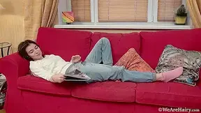 Taffy Is Horny And Masturbating In Living Room