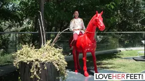 Feet Worship Princess rides cock in thrilling deal