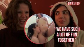 Amateur babes finger their hairy pussies in the locker room