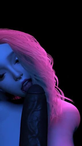 Emotional moment from &quot;Asian girl with big tits dances striptease l 3d Hentai Animation&quot;
