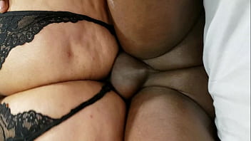 4K - Cuckold husband watching so close to see every details