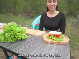 Hungry Stranger Provides His Penis in Swap for a Sandwich - POV