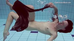 ”Poolside & underwater pornstar erotics Liza hot girl”