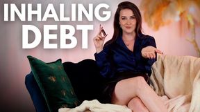 Inhaling Debt - Sophia Truee Seductively Drains with Financial Ruin Fantasy and Debt Contract Signing