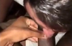 White Guy Tasting BBC Cum