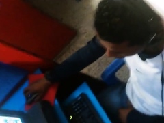 Str8 spy guy cum in his hand in cyber cafe