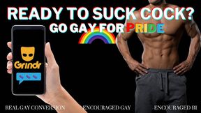 Suck Cock for Pride - Real Gay Conversion with Countess Wednesday Using Grindr - Gay Encouragement, Bi Encouragement, Cock Sucking ASMR Audio Only MP4 1080p