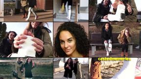 Rita SLWC (Term) Out and About with Frozen Toes Before Changing for a Night of Clubbing, with Foot Play (HD 1920 X 1080)