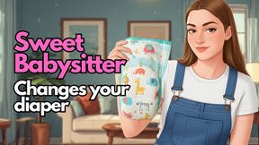 Sweet Babysitter Changes your Diaper