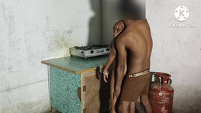 Stepsister Fuck with Stepbrother in Kitchen When She Making Food