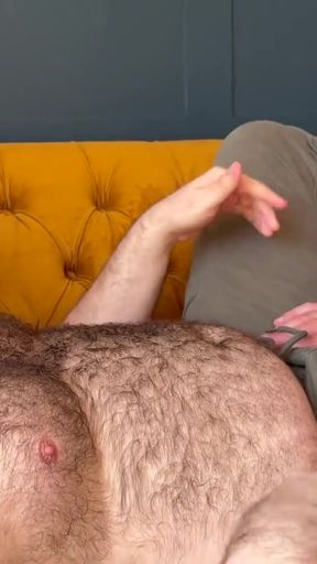 Bate Session with Hairy Uncut Rugby Cub   Clip 1
