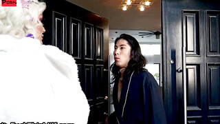 Asian Maverick Tames Twin Blondes in Sultry Threesome Frenzy