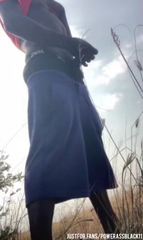 Masturbating Alone Intensely in the Bush