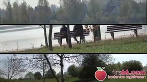 Adventurous Day at the Lake: Samantha Kiss Enjoys a Wild Encounter! (ENGLISH) Flirts66