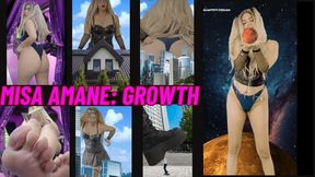 Misa amane: Growth fetish Megagiantess