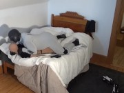 guy in bastard wetsuit captures masked thief sex doll thief - part 2 fucking